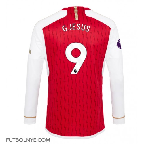 Camiseta Arsenal Gabriel Jesus #9 Primera Equipación 2023-24 manga larga